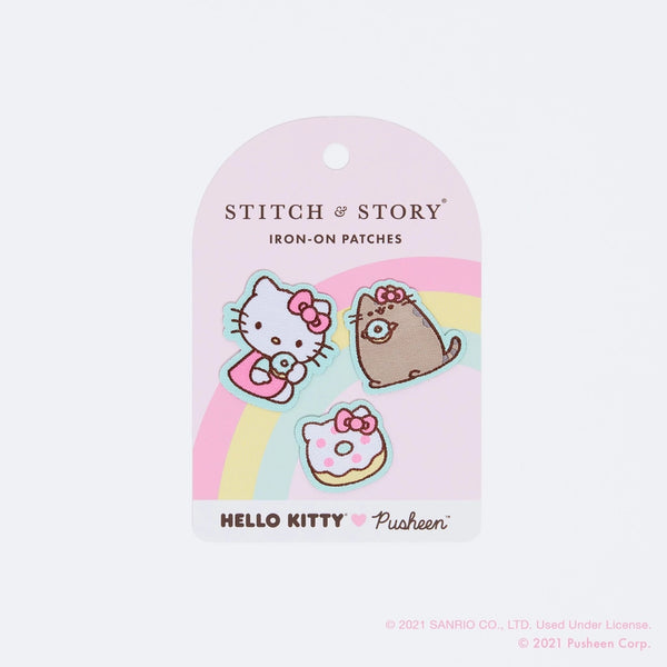 Stitch & Story: Hello Kitty x Pusheen: Small Iron-On Patches – Tayboo  Boutique