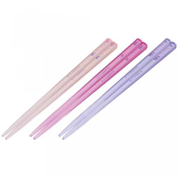 Sanrio - Pastel Kuromi/My Melody Chopsticks - Set of 3
