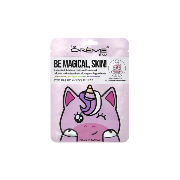 the Crème Shop -Be Magical Rainbow Unicorn Face Mask