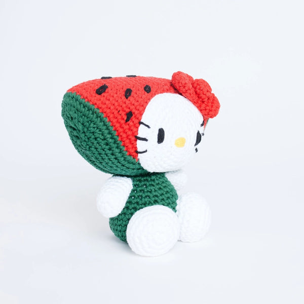 Stitch & Story: Hello Kitty Watermelon Amigurumi Crochet Kit