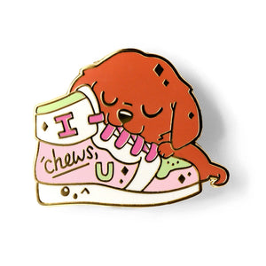 Flair Fighter - I Chews You Enamel Pin