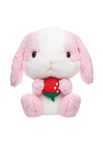 Amuse - Milk Chan Holding A Strawberry Bunny Plush