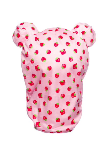 13.5" Korilakkuma In Strawberry Patterned Sleeping Bag Plush