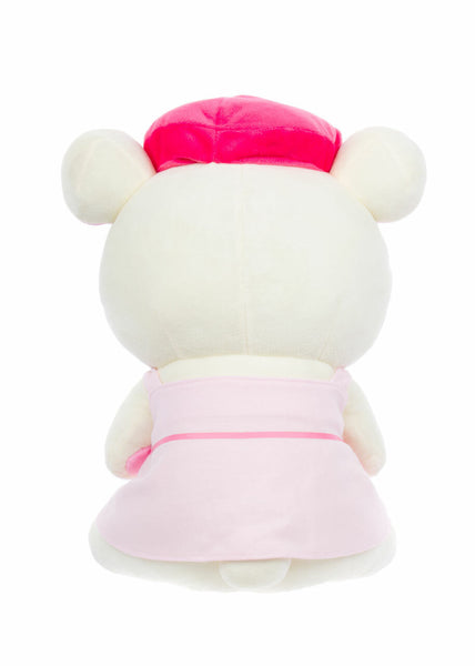 13.5" Korilakkuma In Pink Overall Dress Plush