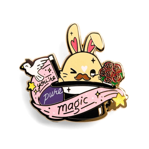 Flair Fighter -Magic Hat Bunny Enamel Pin