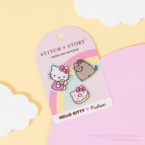 Stitch & Story: Hello Kitty x Pusheen: Small Iron-On Patches