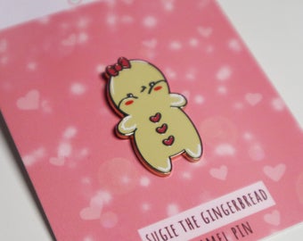 Gingerbread Enamel Pin